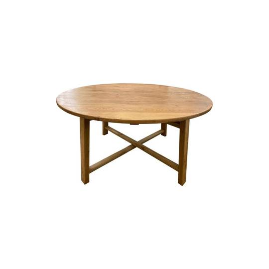 Antique Oak Round Dining Table 1.4M